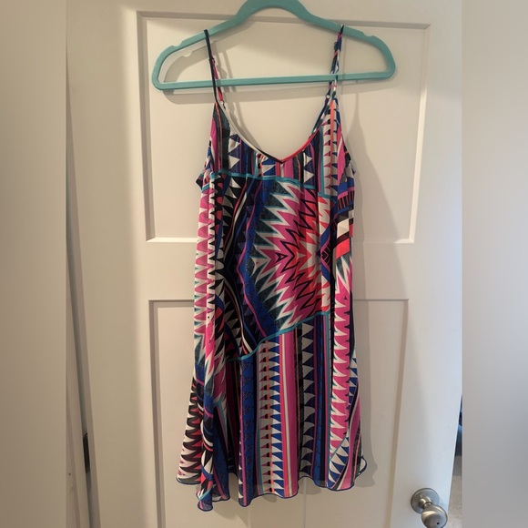 Express Multicolor Patterned Dress - Picture 3 of 3